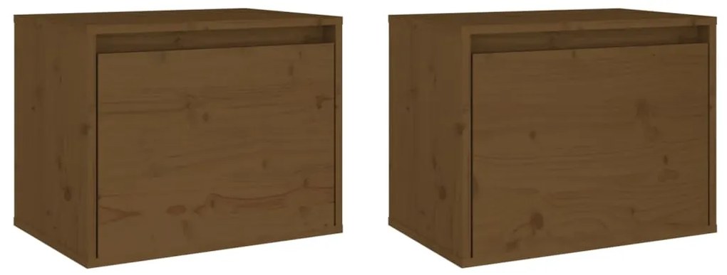 Pensili miele 2 pz 45x30x35 cm in legno massello di pino