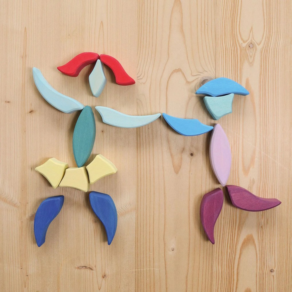 Grimm's - Puzzle in legno - grande mandala colorato - 73 pz