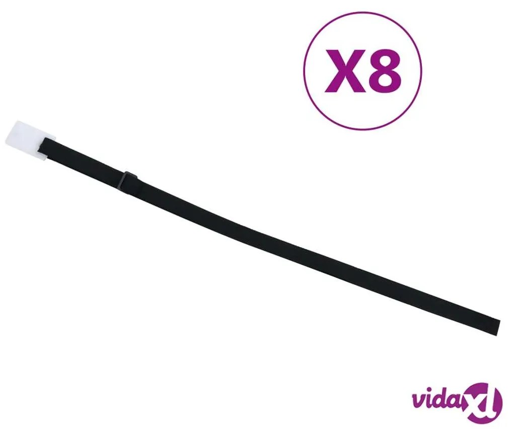 vidaXL Cinghie di Fissaggio Universali per Coperture Piscina 8 pz 1,8m