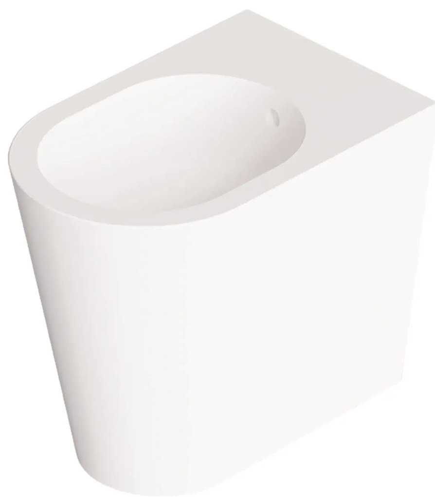 Bidet a Terra Alice Ceramica "Hide Round" Bianco Opaco