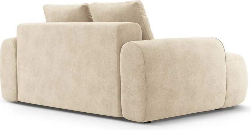 Divano beige con rivestimento in velluto 175 cm Linz – Cosmopolitan Design