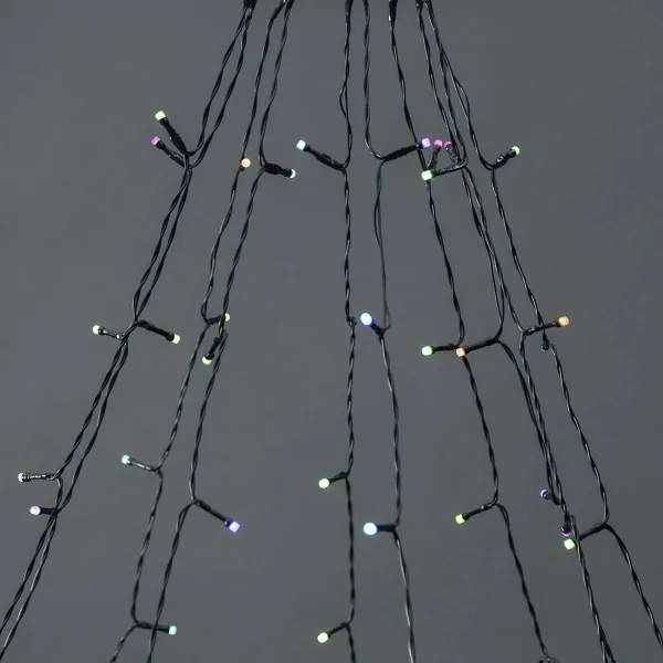 Nedis WIFILXT02W200 - Tenda di Natale LED 200xLED/8 funzioni 10x2m IP65 Wi-Fi Tuya