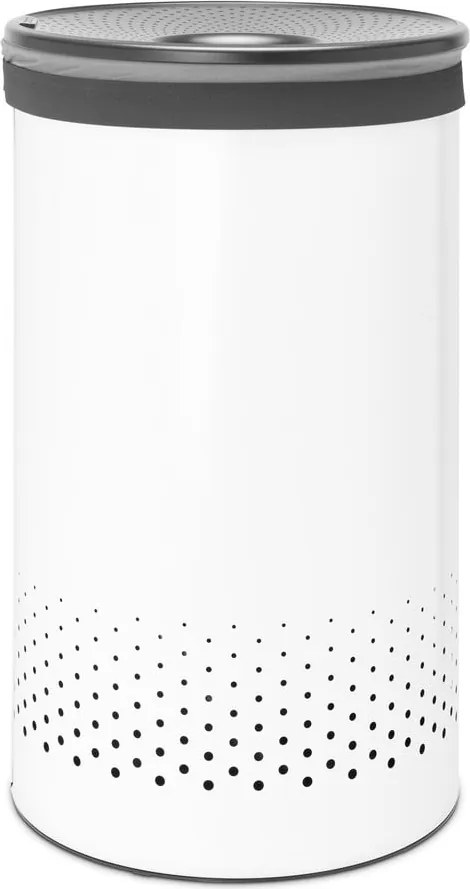 Cesto portabiancheria in metallo bianco 60 l - Brabantia