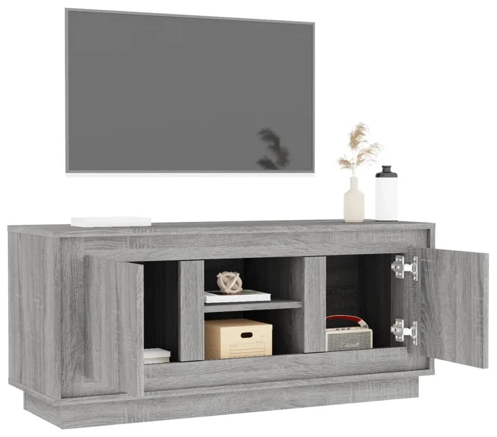 Mobile tv grigio sonoma 102x35x45 cm in legno multistrato