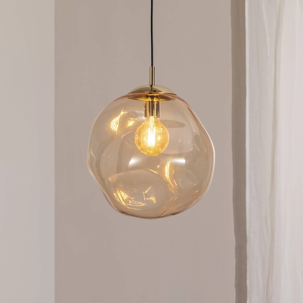 Lampada a sospensione in vetro Sol TK Lighting, dimmerabile, Chiaro / Trasparente, Soggiorno / Sala da pranzo, Vetro, Moderno, Lampada a sospensione