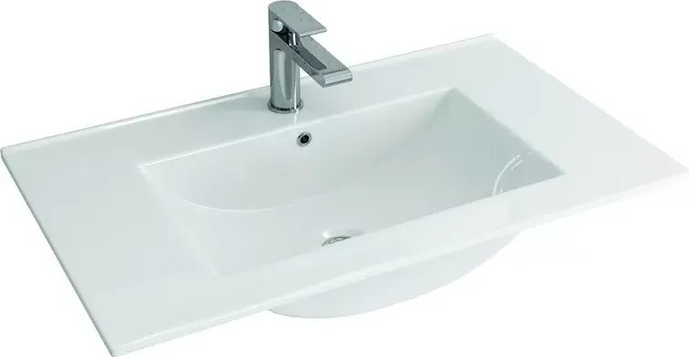 Mobile bagno sospeso 80cm con lavabo integrato e 2 cassetti TOD-80L - KAMALU