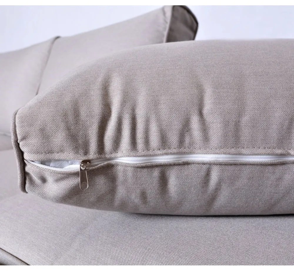 Set da giardino grigio/beige in metallo per 8 persone Portland – Rojaplast