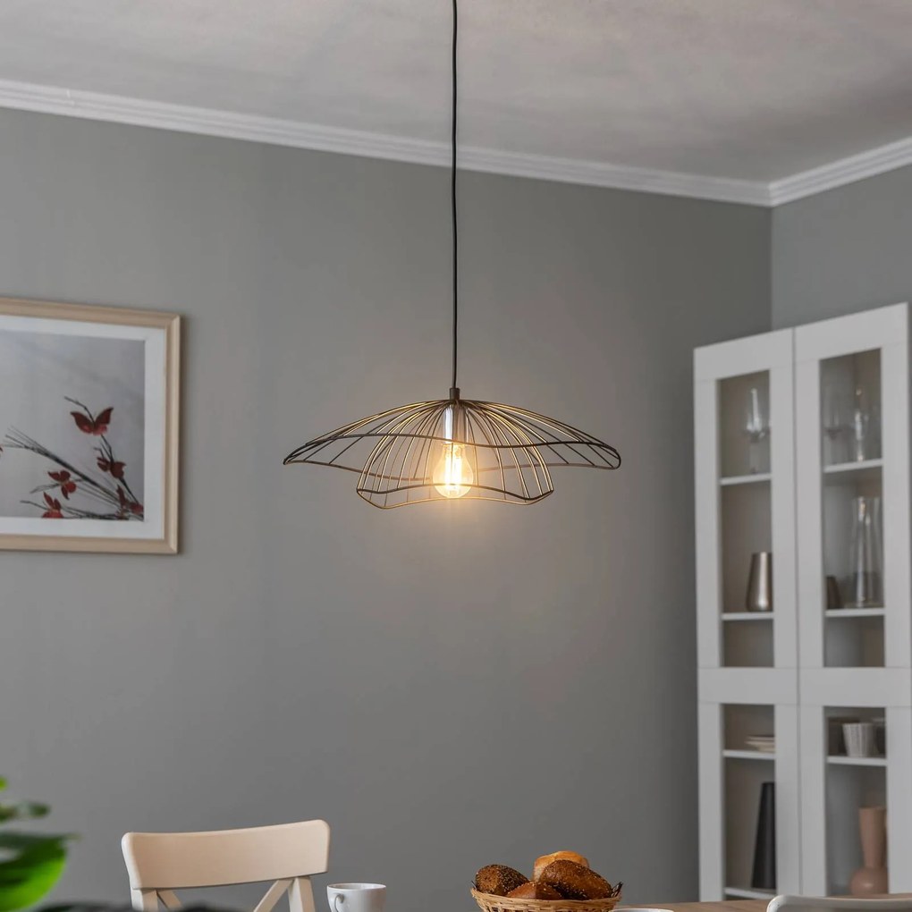 Lampada a sospensione Tel 6500 Opviq, dimmerabile, Nero, Soggiorno / Sala da pranzo, Metallo, Moderno, Lampada a sospensione