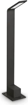 Agos paletto ip54 led 3000 k 670lm 6,5w nero h.60cm