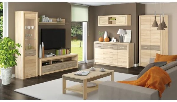 Mensola da parete ARNIKA 24x92 cm rovere sonoma