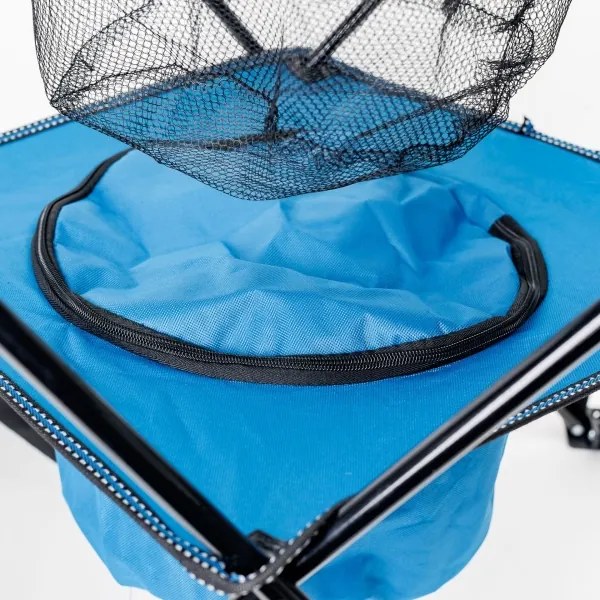 Tavolo da campeggio pieghevole + 2x sedia blu