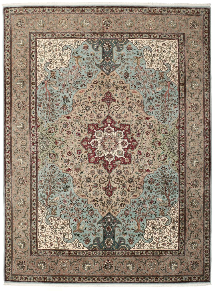 Tabriz Tappeto 290 x 380 (Iran) Annodato A Mano