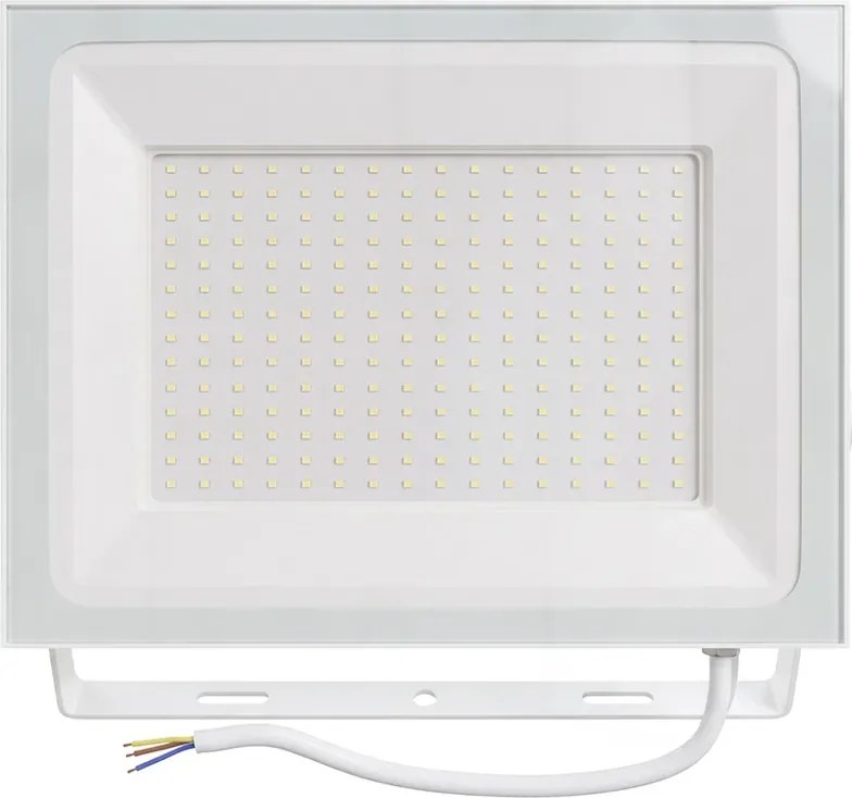 Faro LED 100W IP65 in Alluminio Bianco con OSRAM chip LED Colore Bianco Caldo 3.000K