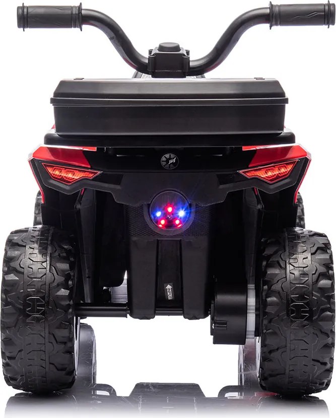 Quad Elettrico per Bambini Safari 6V con Bauletto Posteriore Rosso...