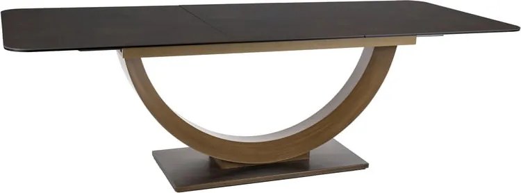 Tavolo allungabile Wilson Ceramic Ossido marrone/marrone antico - L180-240 cm