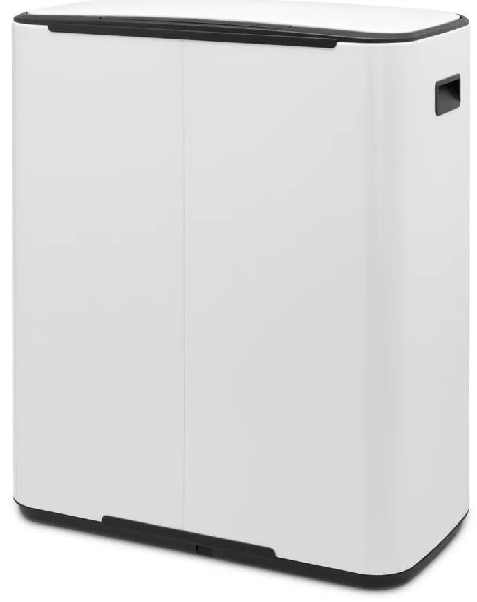 Bidone in acciaio bianco per raccolta differenziata 60 l Bo - Brabantia