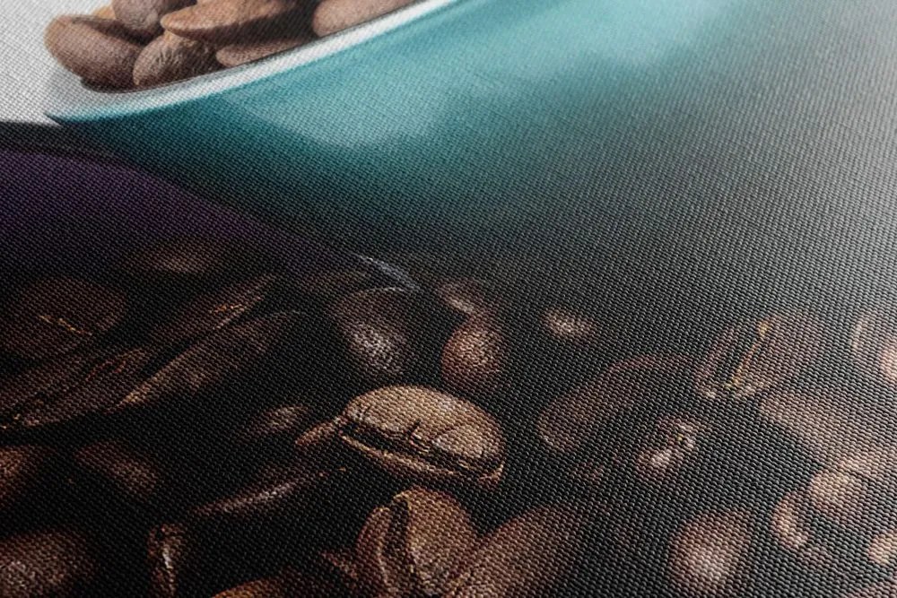 Stampa su tela – Tazze con chicchi di caffè