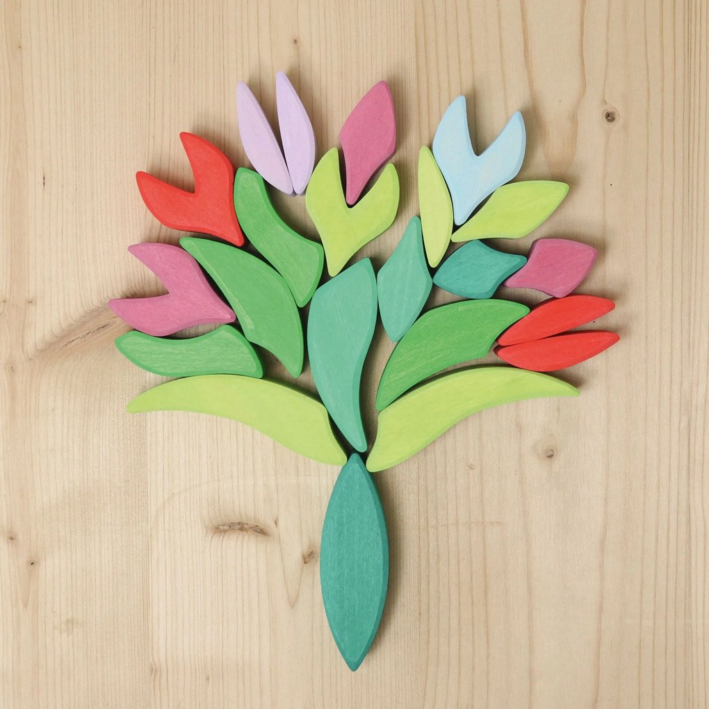 Grimm's - Puzzle in legno - grande mandala colorato - 73 pz