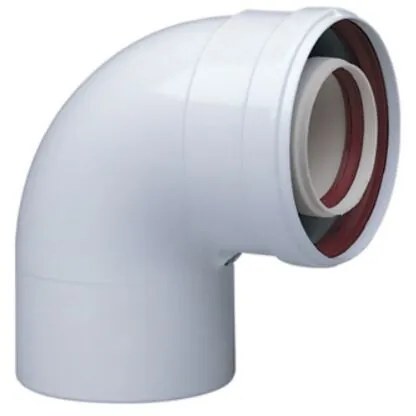 CURVA COASSIALE A 90 ° PARTENZA CALDAIA- Diam. 60/100- BAXI- pezzi 1