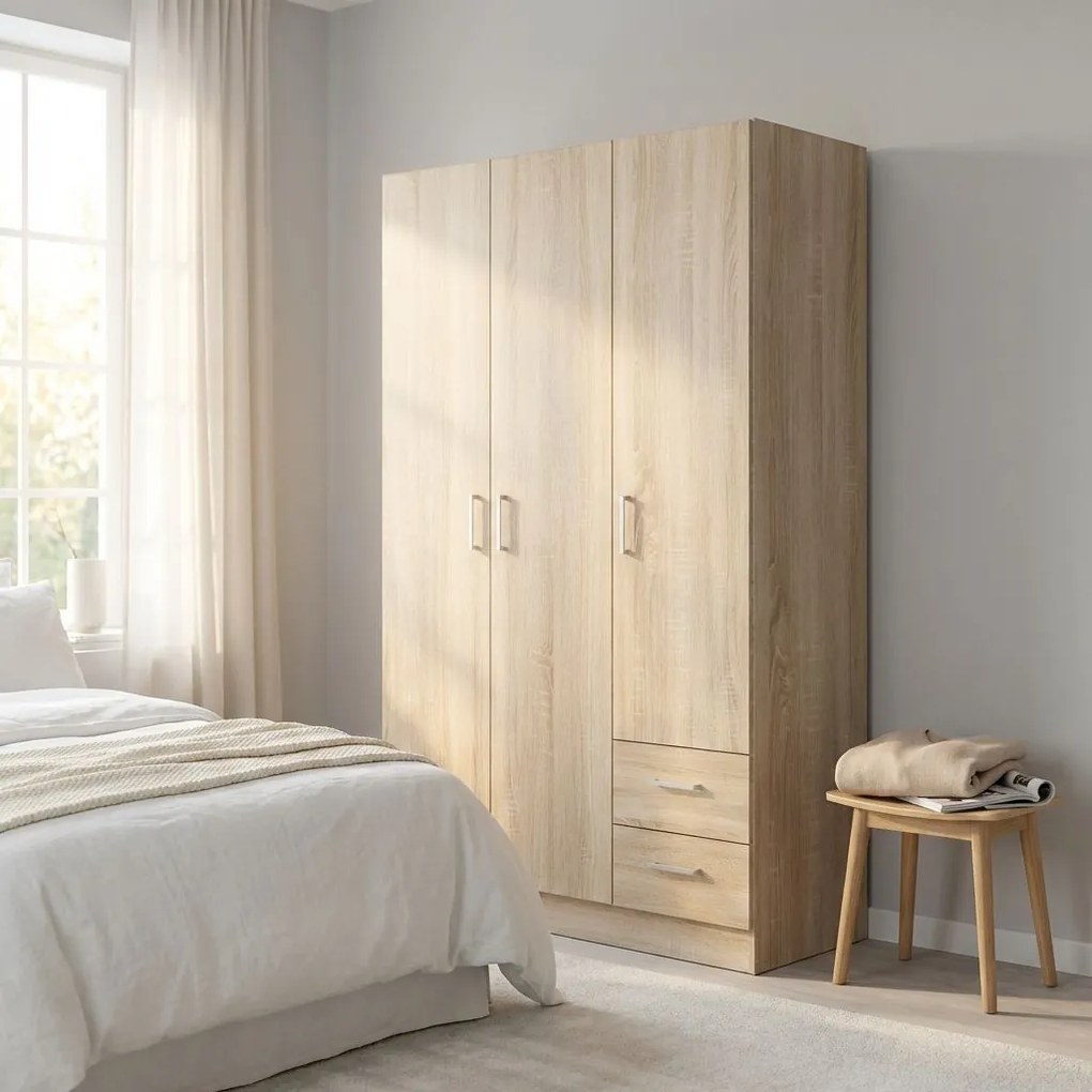 MERIN - armadio di design con 3 ante 2 cassetti