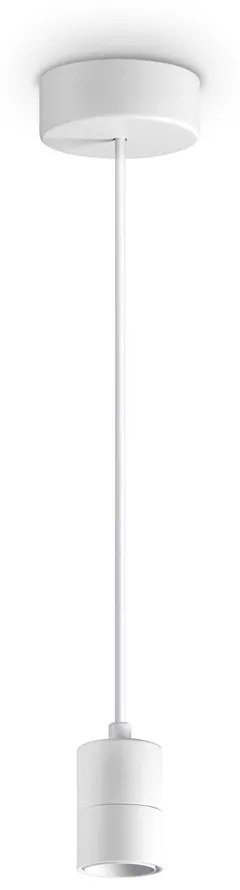 Lampada a Sospensione Set Metallo Bianco 1 Luce E27