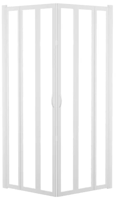 Box doccia angolare con porta pieghevole, vetro 2 mm, L 68-72 cm x L 68-72 cm, H 185 cm, bianco Los