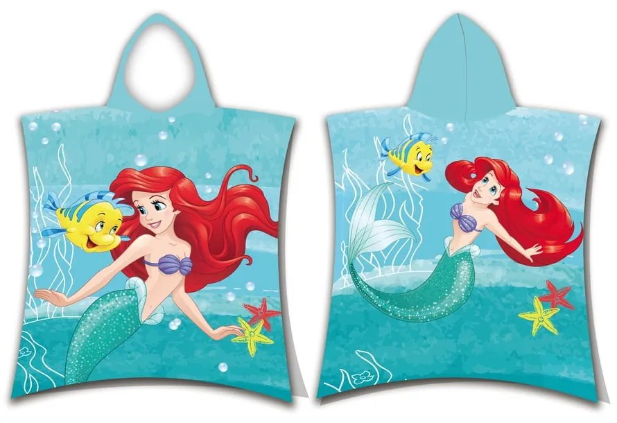 Accappatoio per bambini in spugna turchese Ariel Friends - Jerry Fabrics