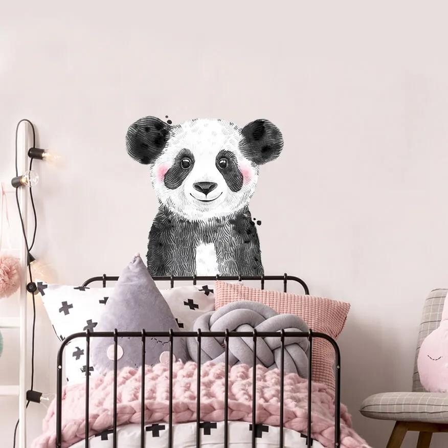 Adesivo - Panda grande in bianco e nero | Inspio