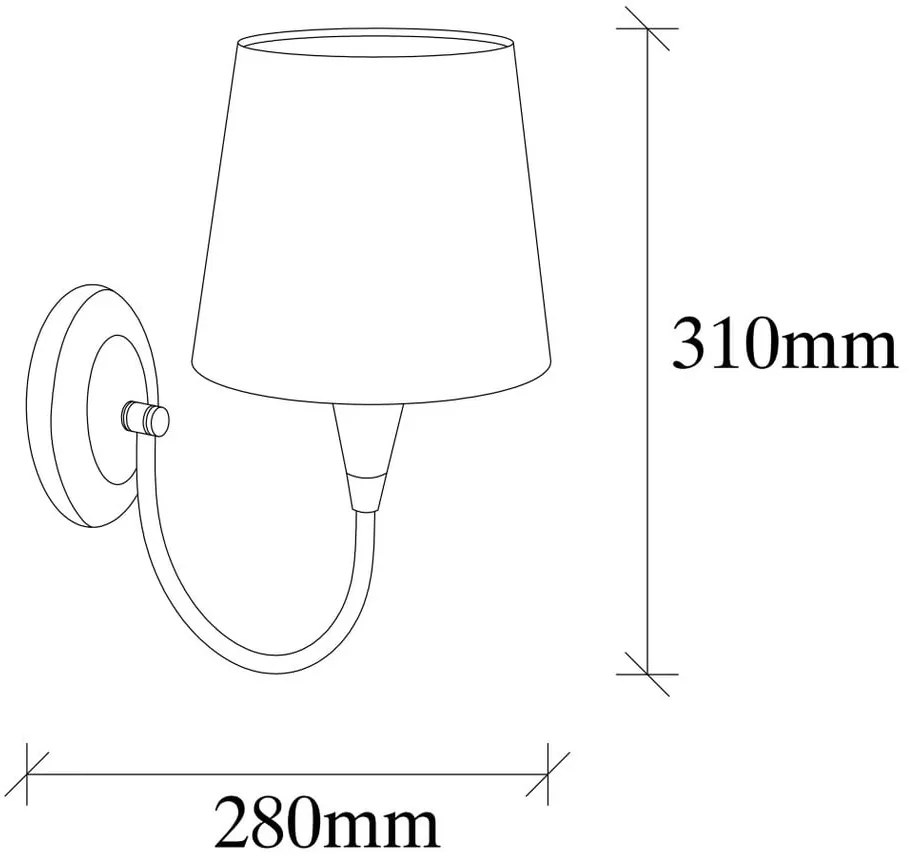 Lampada da parete beige/dorata Patrick – Opviq lights