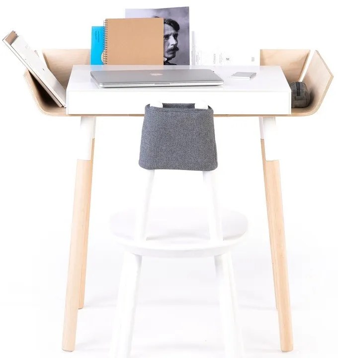 Scrivania bianca con 1 cassetto Scrivania My Writing - EMKO