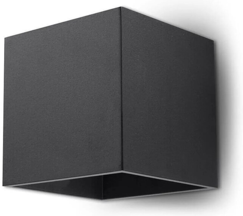 Applique da Parete in Alluminio  QUAD 1 G9 Nera da Interno