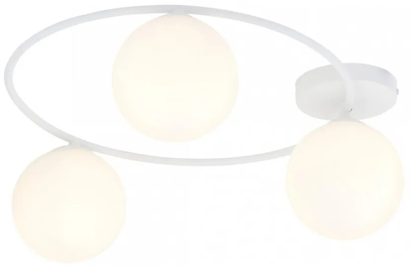 Lampada da soffitto in acciaio SOPRA 3 da interno 3xE14 Colore del corpo Bianco
