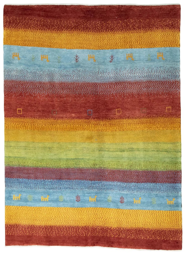 Gabbeh Tappeto 200x150 (Iran) Annodato A Mano