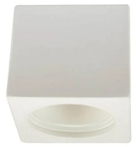 Applique da Soffitto in Gesso Pitturabile 70x70x70mm 1xGU10