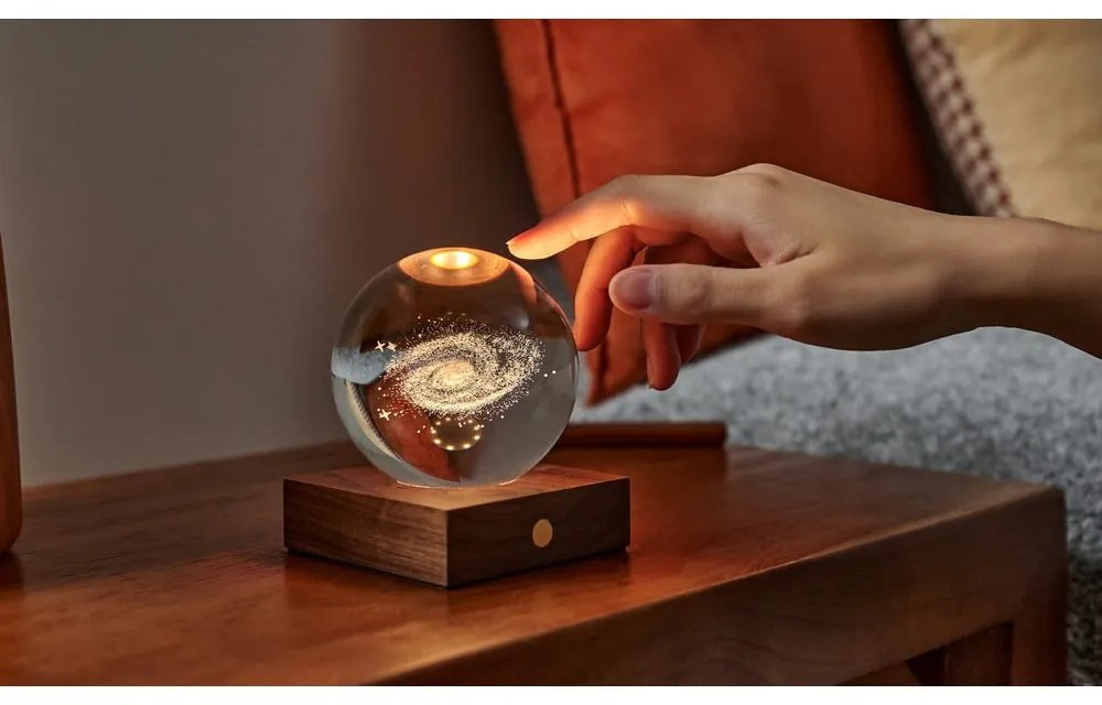 Decorazione luminosa marrone scuro con ricarica USB Amber – Gingko