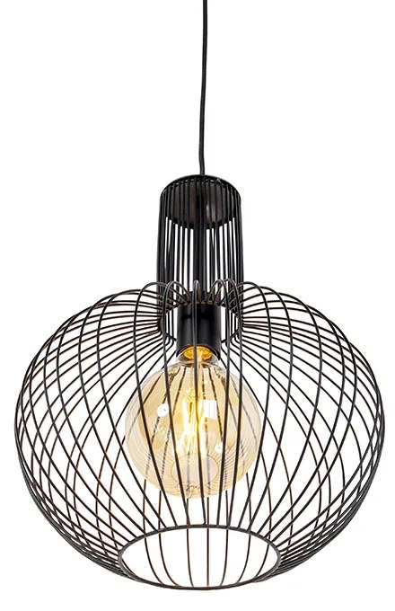 Lampada a sospensione di design nera - Wire Bake