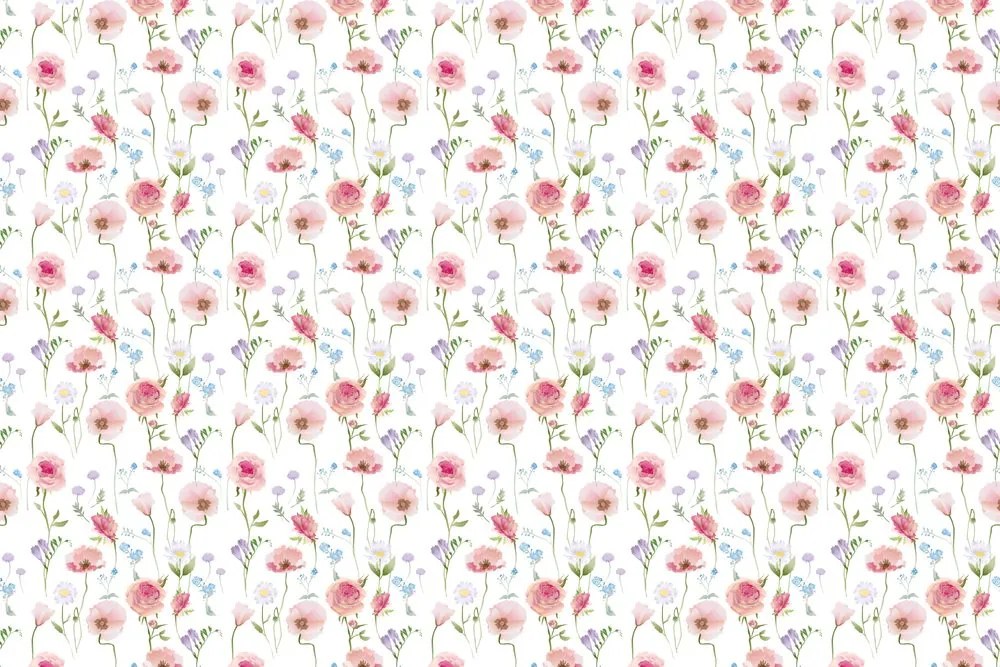 Carta da parati – Fiori romantici