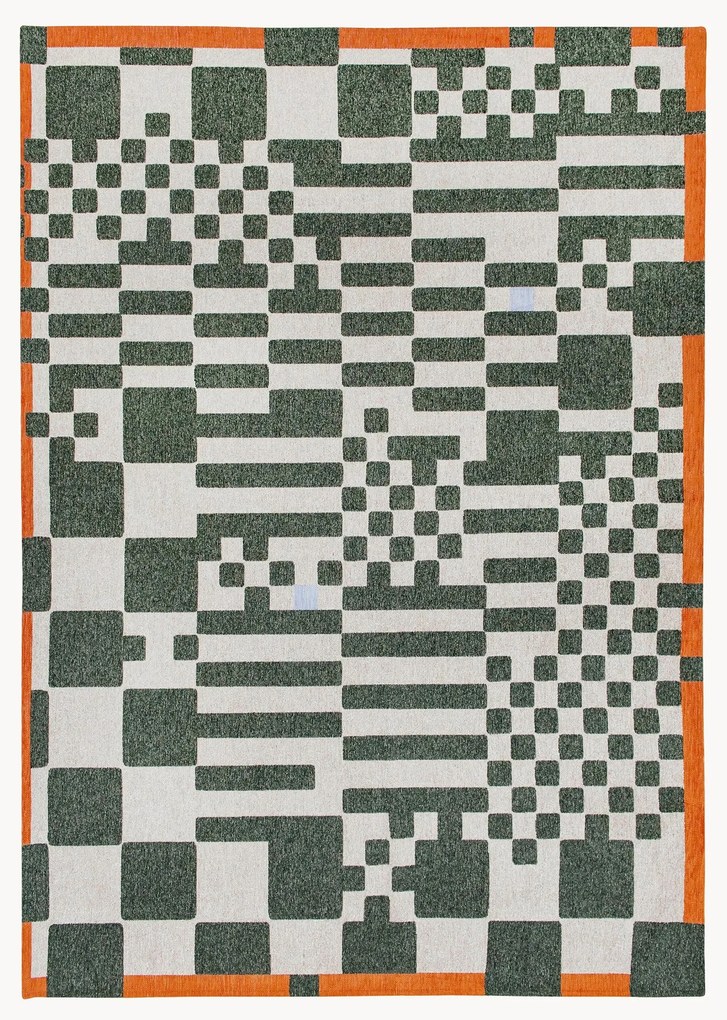 Tappeto jacquard lavabile da interno-esterno Chess
