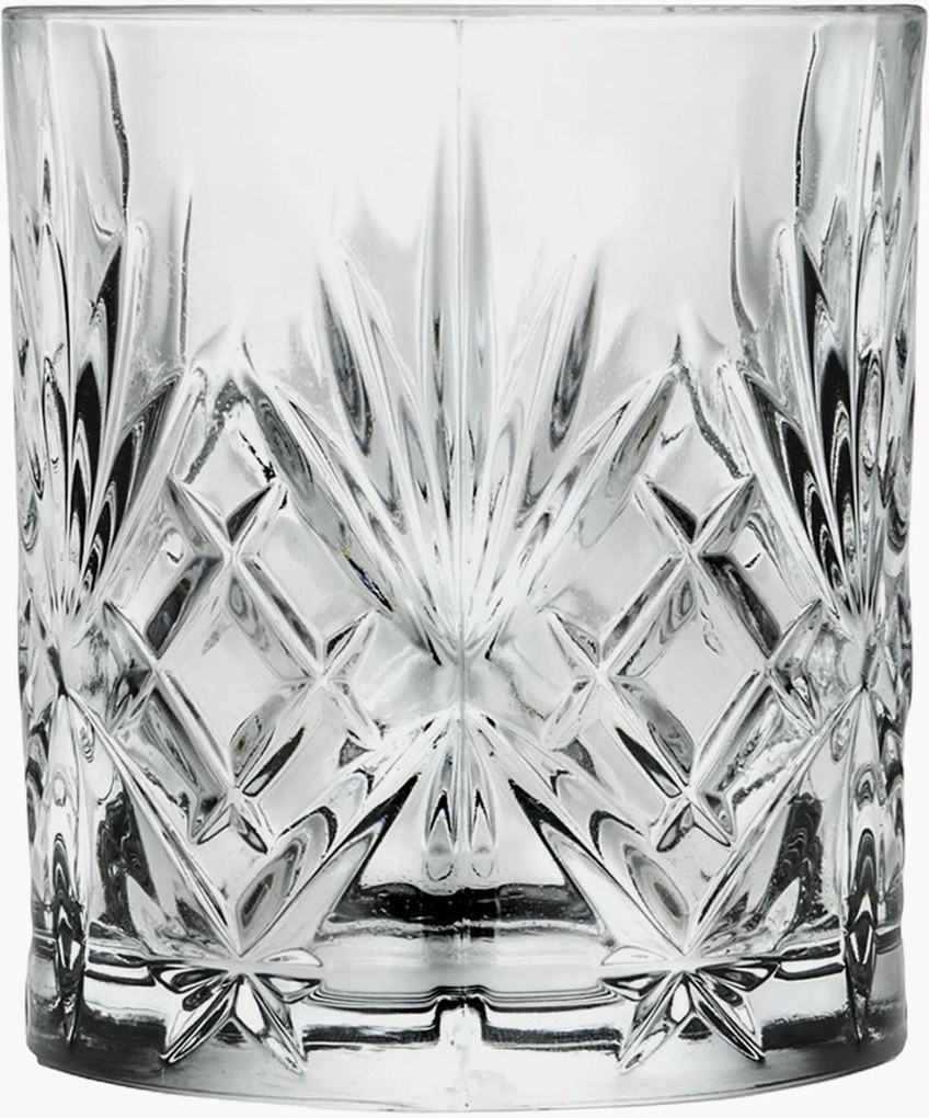 Set di 6 bicchieri da whisky in cristallo Melodia