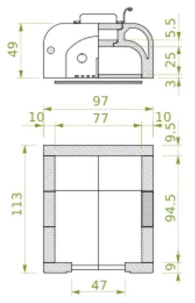 Palazzetti Easy Large forno a legna con portina in acciaio inox e termometro