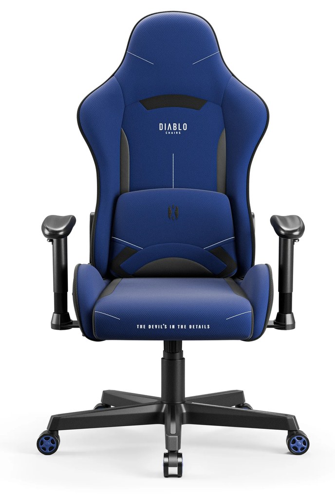 Poltrona da gaming in tessuto blu navy Diablo X-Starter