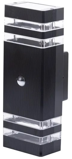 Applique da esterno con sensore BREZZA 2xGU10/35W/230V IP65