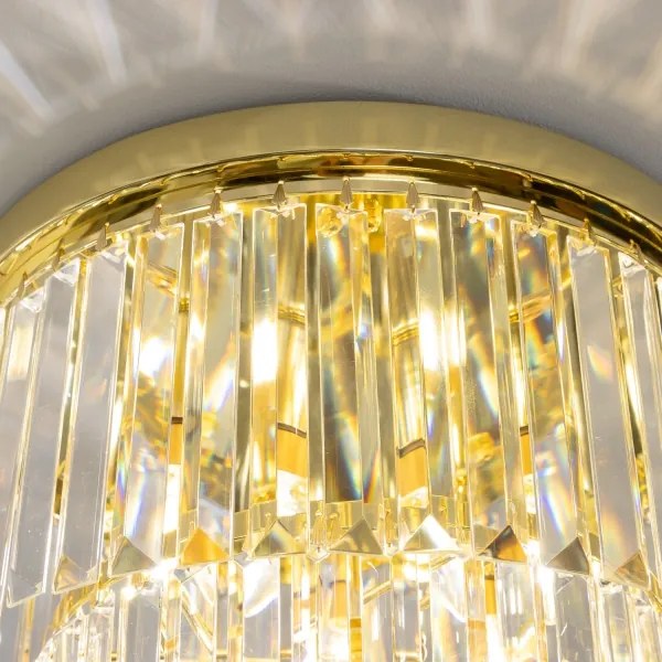 Brilagi - Plafoniera LED in cristallo MOZART 5xE14/40W/230V dorata