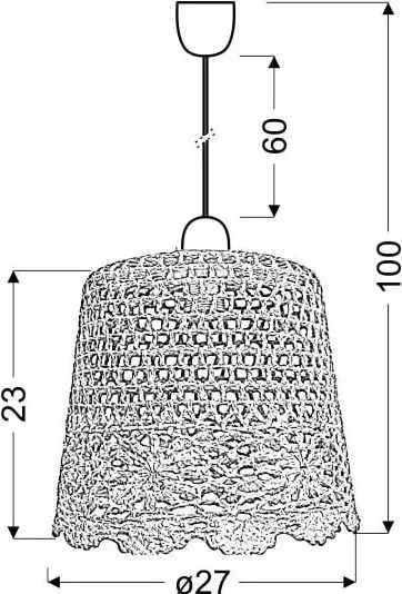 Lampadario rosa Nonna – Candellux Lighting