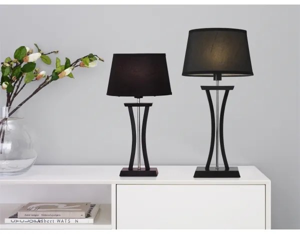 Cottex B2429SV - Lampada da tavolo NEW CHELSEA 1xE14/40W/230V nera