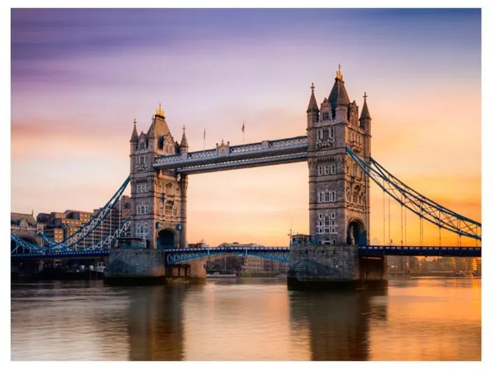 Fotomurale  Alba sopra la Tower Bridge  Colore Beige, Dimensioni e Misure 250x193