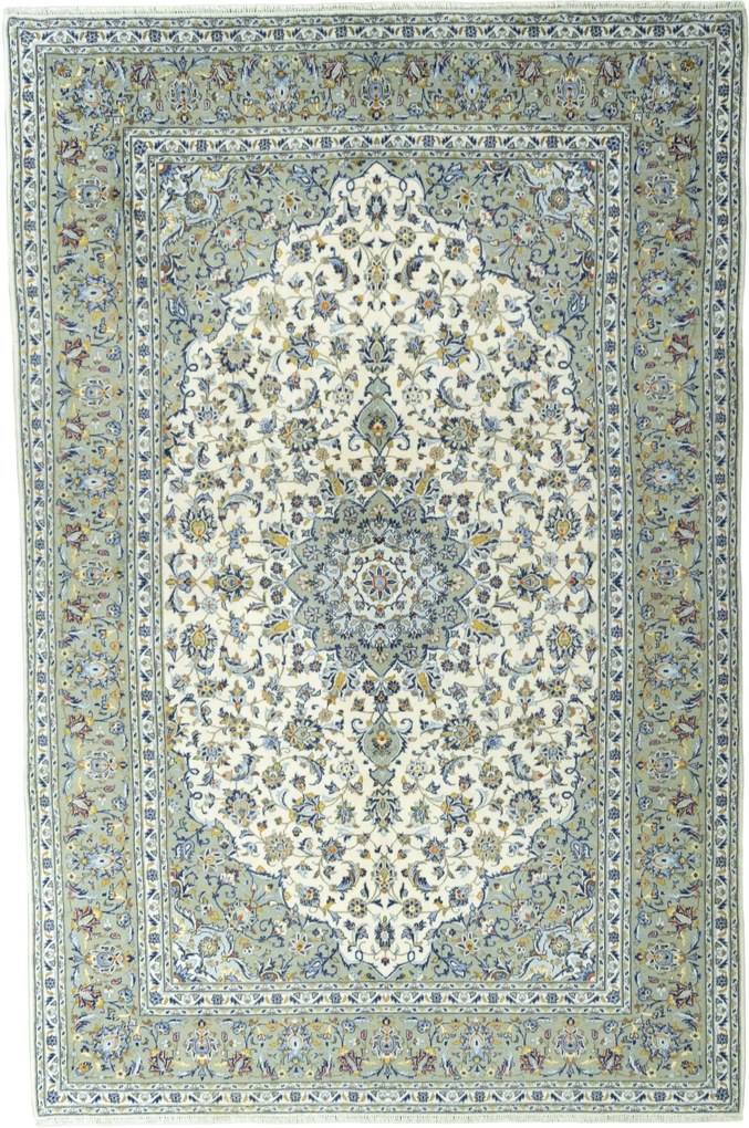 Kashan Tappeto persiano 310 x 200 Beige (Iran) Annodato A Mano