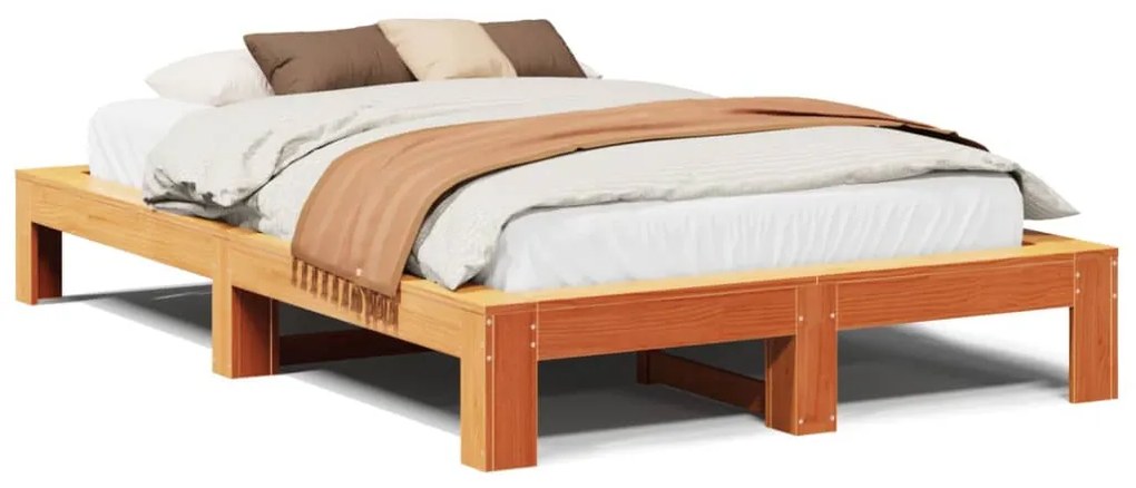 Letto senza materasso marrone cera 120x200 cm in legno di pino