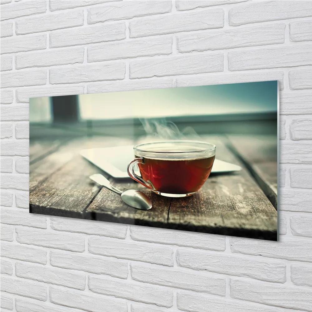 Rivestimento parete cucina Cucchiaino di tè caldo 100x50 cm