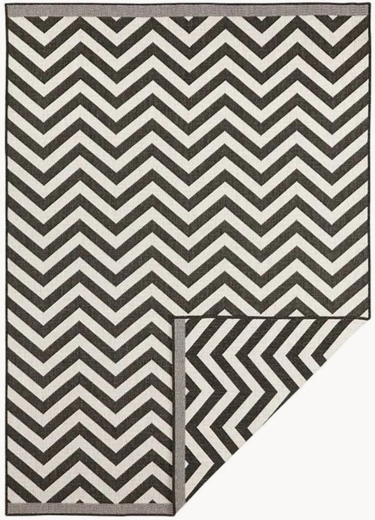 Tappeto reversibile da interno-esterno con motivo zigzag Palma